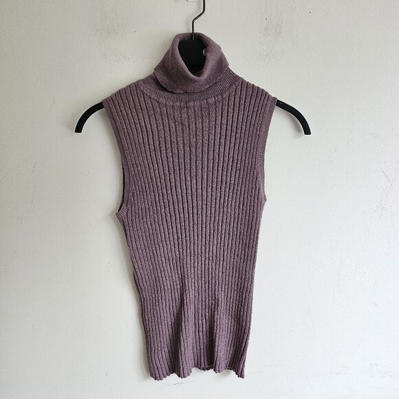 Express Vintage Sleeveless Turtleneck Sweater & Vardigan Set - Fine Ribbed - Sm - Picture 4 of 8